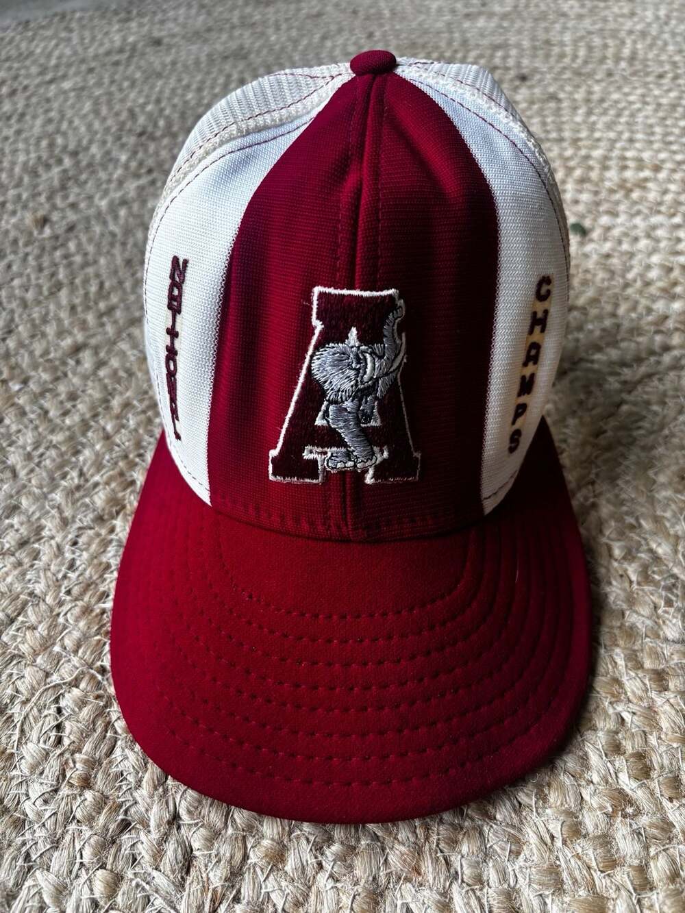 Vintage Lucky Stripes Alabama Crimson Tide National Champs Trucker Hat Large
